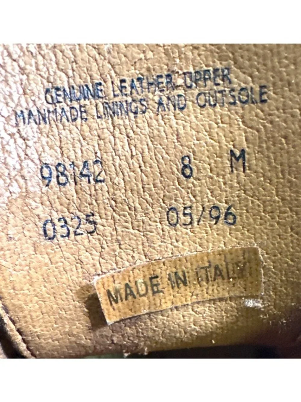 Timberland Mens Leather Chukka Boots Size 8M Brown Made In Italy